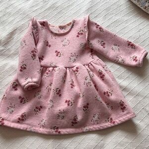 Carter's Pink Floral Long Sleeve Dress